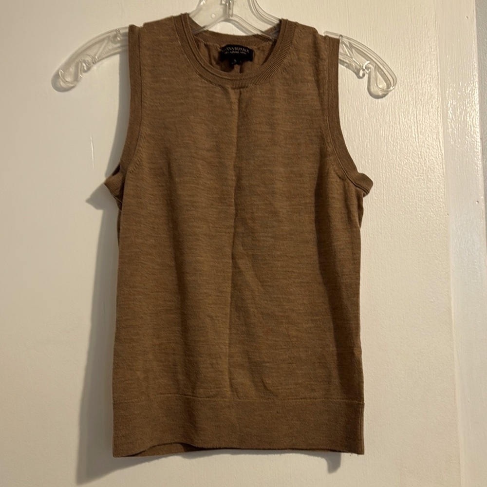 Banana Republic Tan Wool Sweater Vest sz S